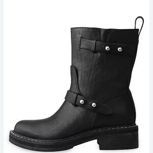Rag & Bone Black Moto Boot female size 39.5